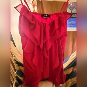 Fuchsia spaghetti strap top